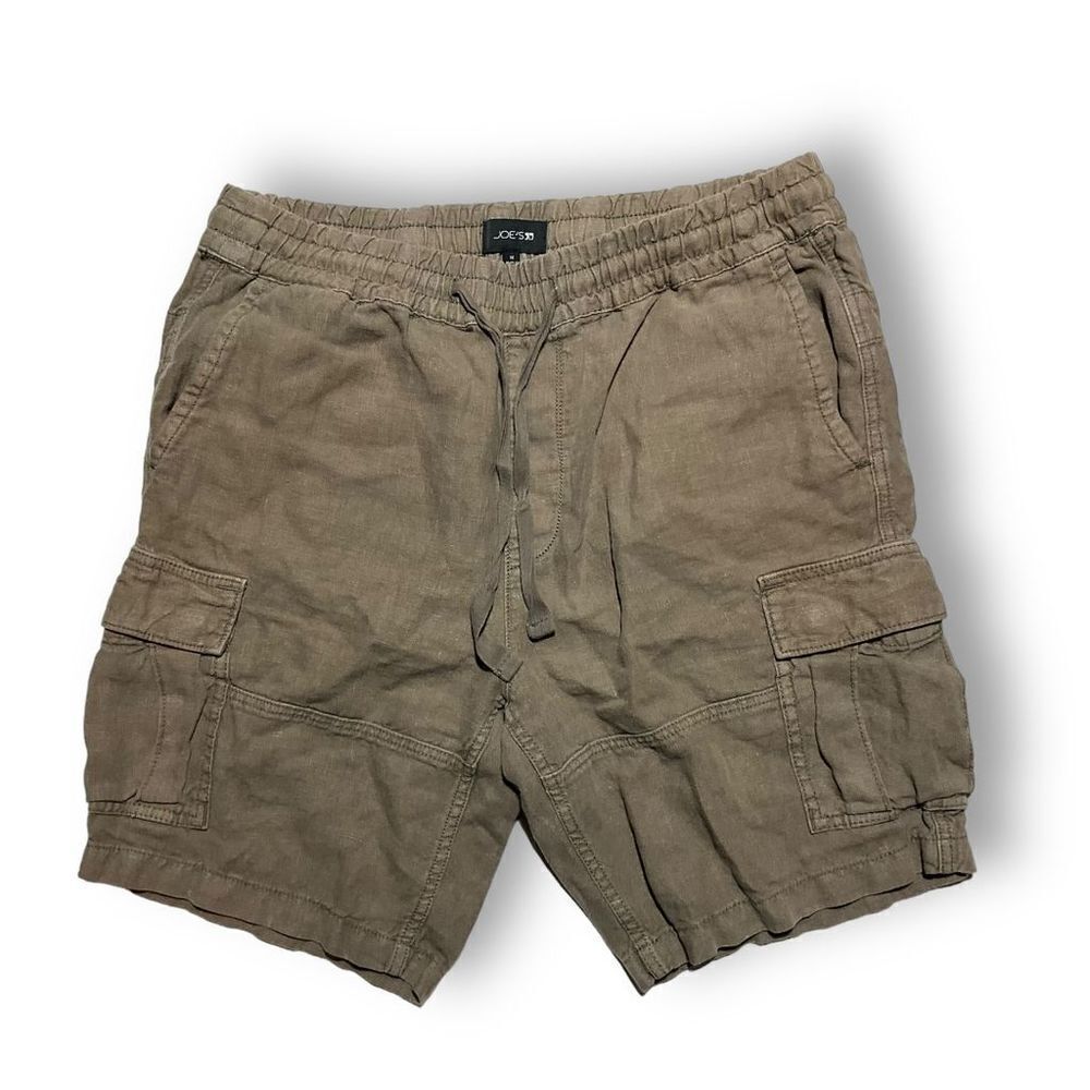 🪵 Joe’s Men’s Linen Cargo Shorts Sz 34‎ 🌞 Lightweight • Earth-Tone •